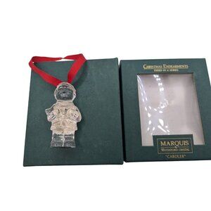 Marquis By Waterford Crystal "Caroler" Ornament Christmas Endearments Third In A